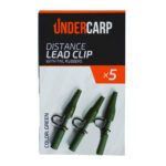 Distance Lead Clip With Tail Rubbers green undercarp