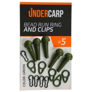 Bead Run Ring And Clips Green undercarp