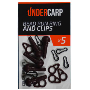 Bead Run Ring And Clips Brown undercarp