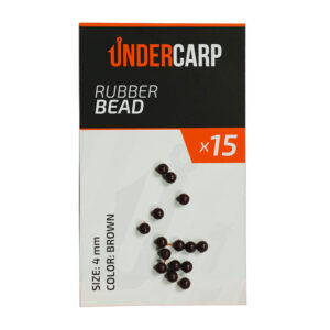 Rubber Bead Brown 4 mm undercarp