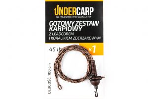 undercarp-Leadcore-rigs-45-lbs-100-cm-brown-carp