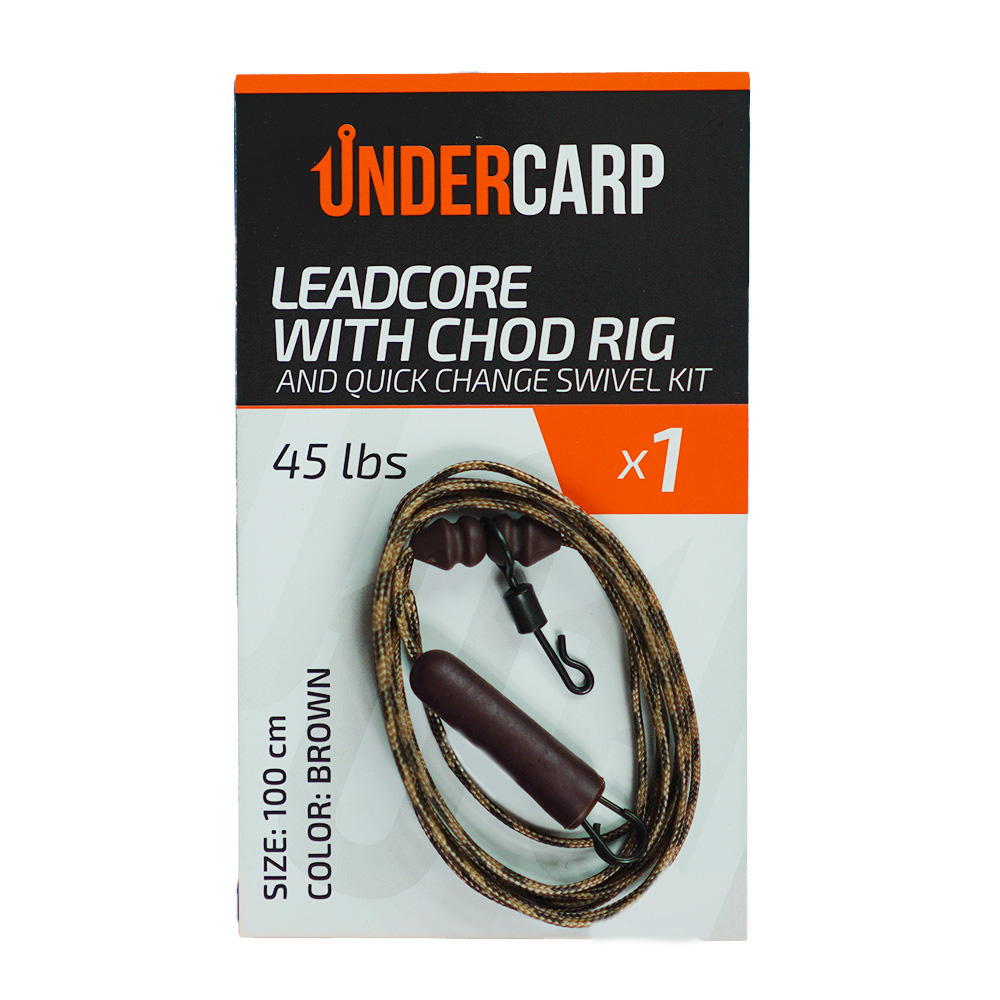 Leadcore with Chod Rig and Quick Change Swivel kit 45 lbs / 100 cm ...