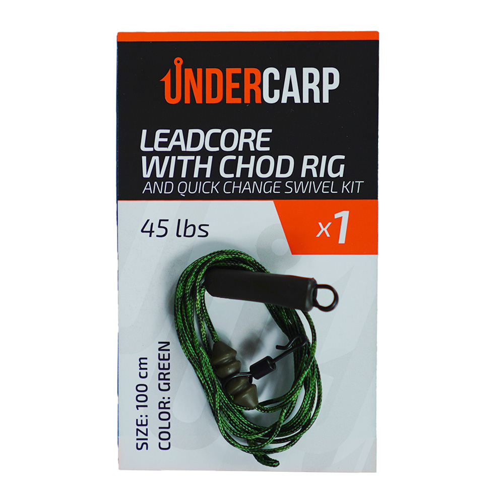 Leadcore with Chod Rig and Quick Change Swivel kit 45 lbs / 100 cm ...
