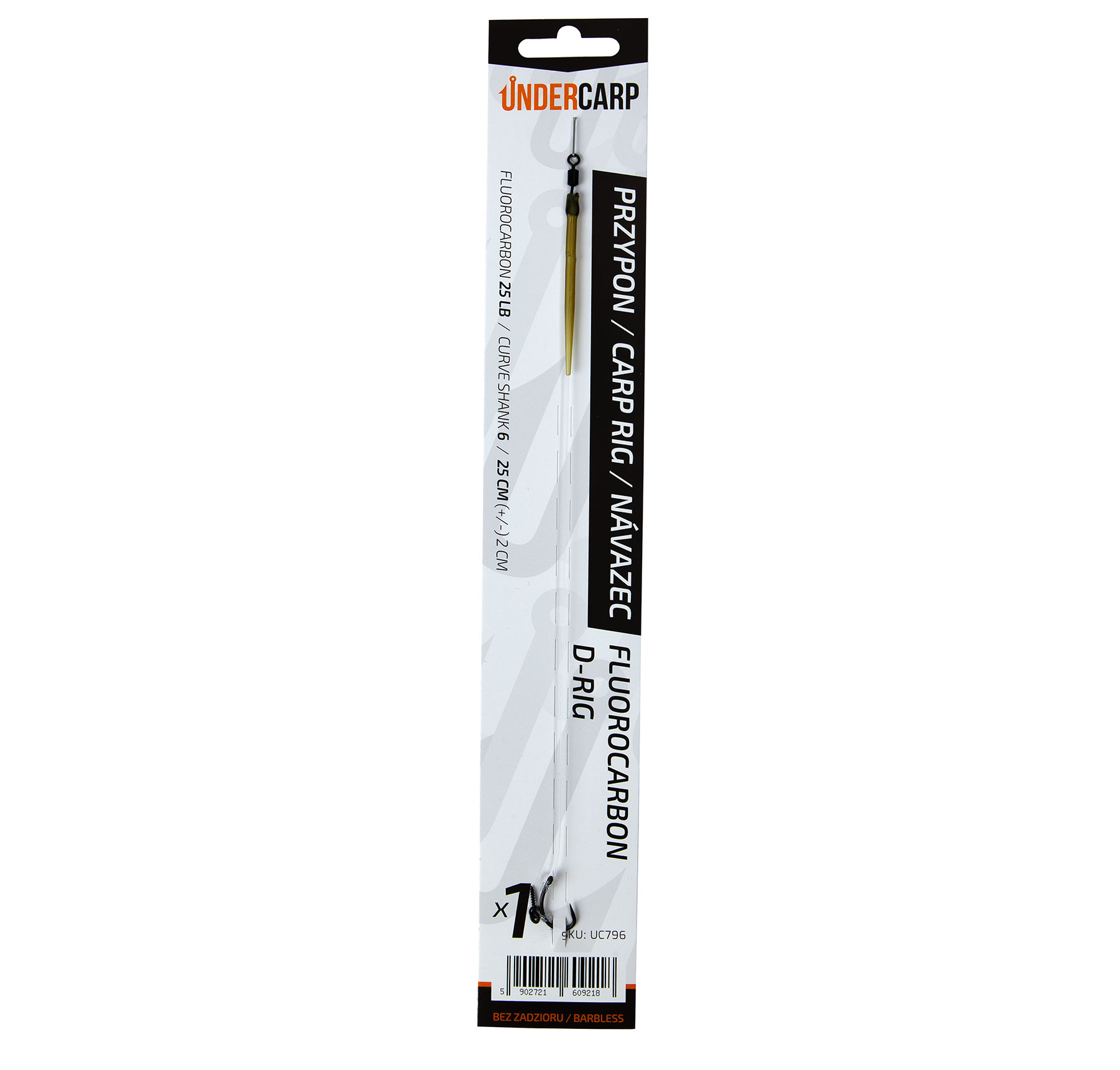 Fluorocarbon D-Rig Barbless 6