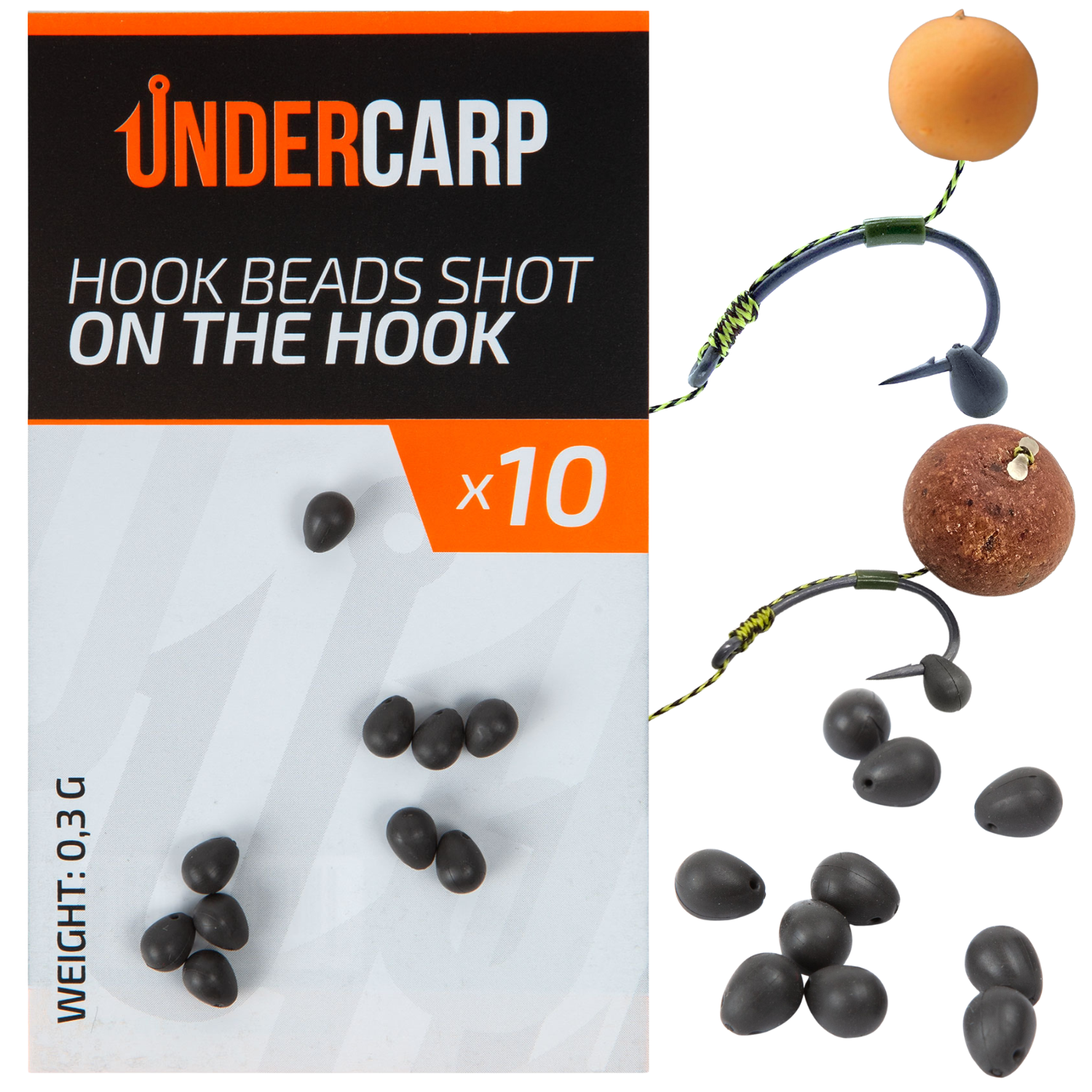 hook beads shot on the hook 0,3g